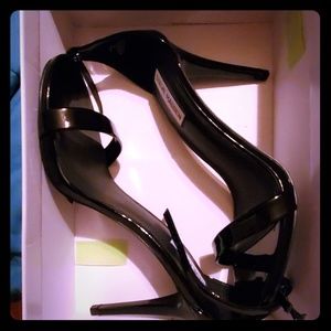 Black heeled sandals